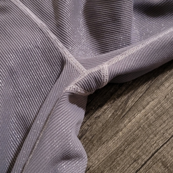 (2pcs)ONA by Yoon Chung Colorblock Ivory/Tan and Grey Shimmer Leggings - Picture 9 of 14